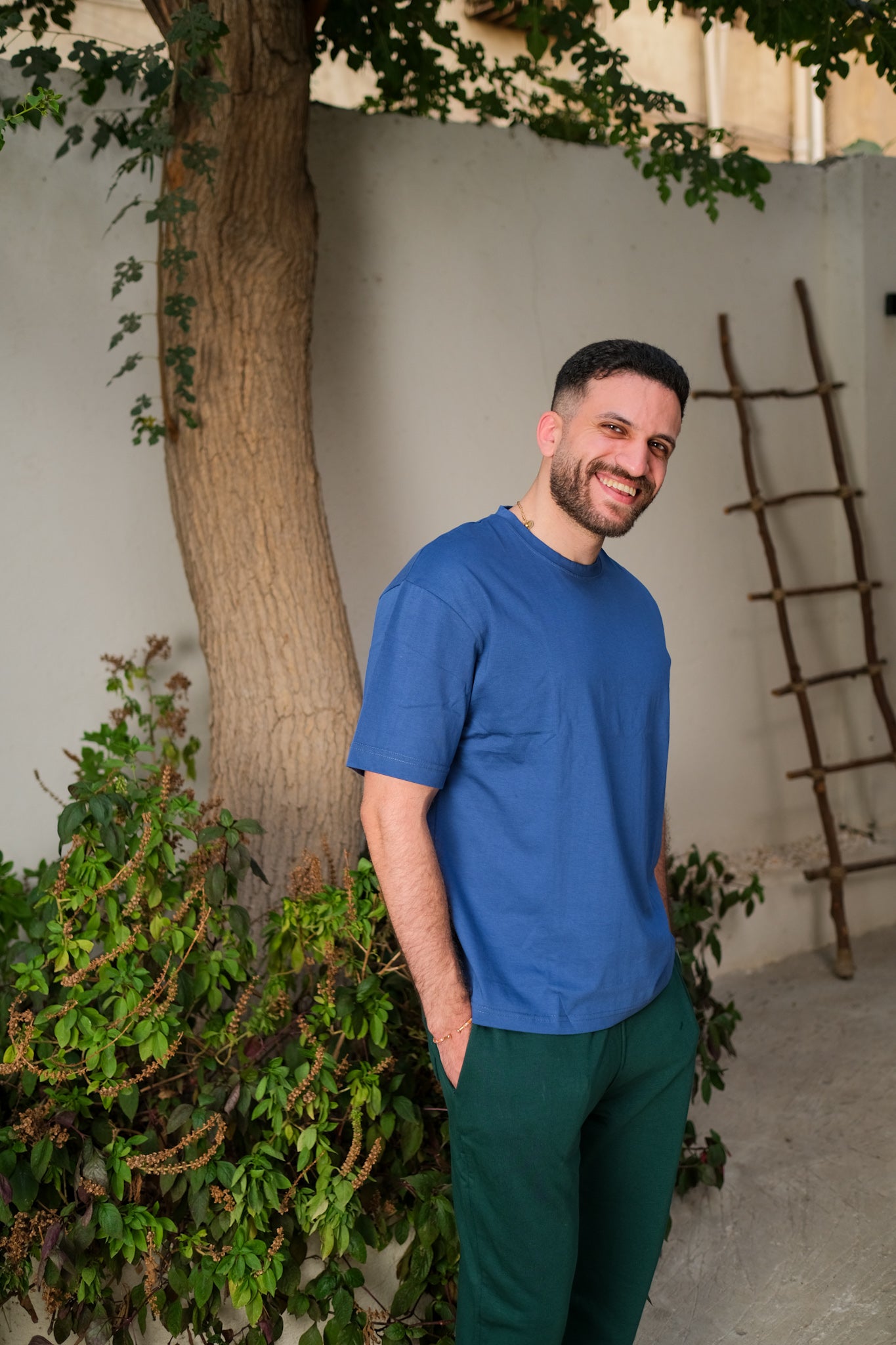 Light Oversized T-shirt - Aegean Blue