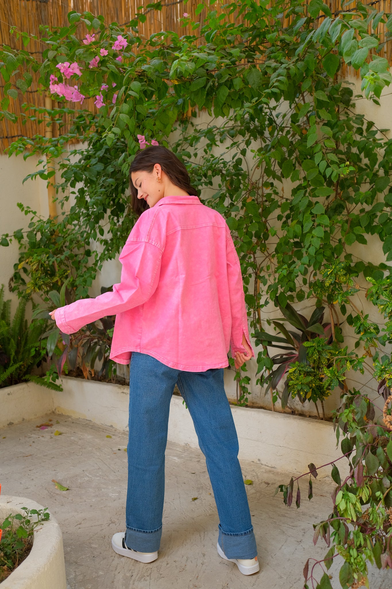 Pink Denim Overshirt