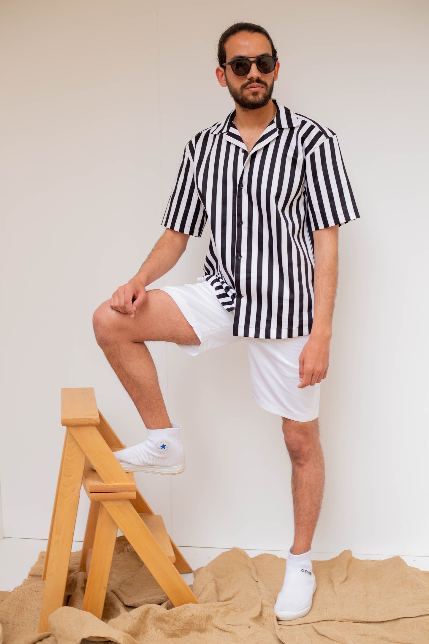 Black & white stripe shirt