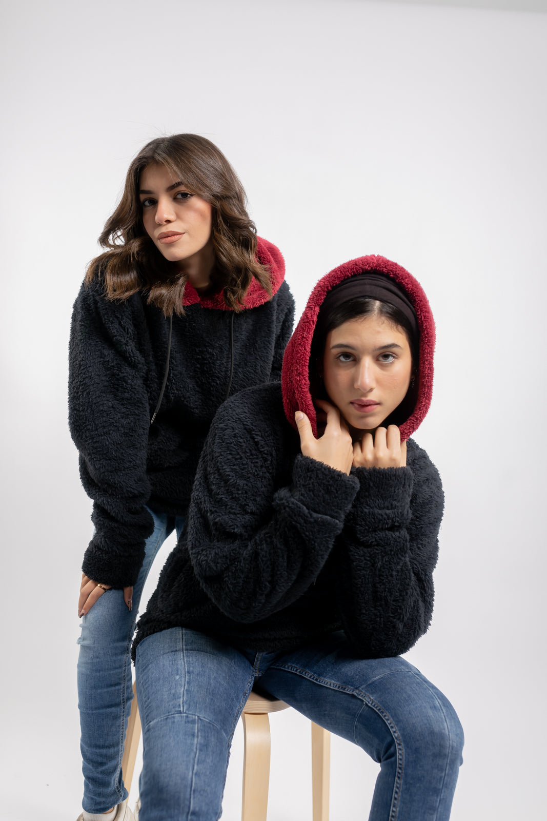 Unisex Faux Fur Hoodies