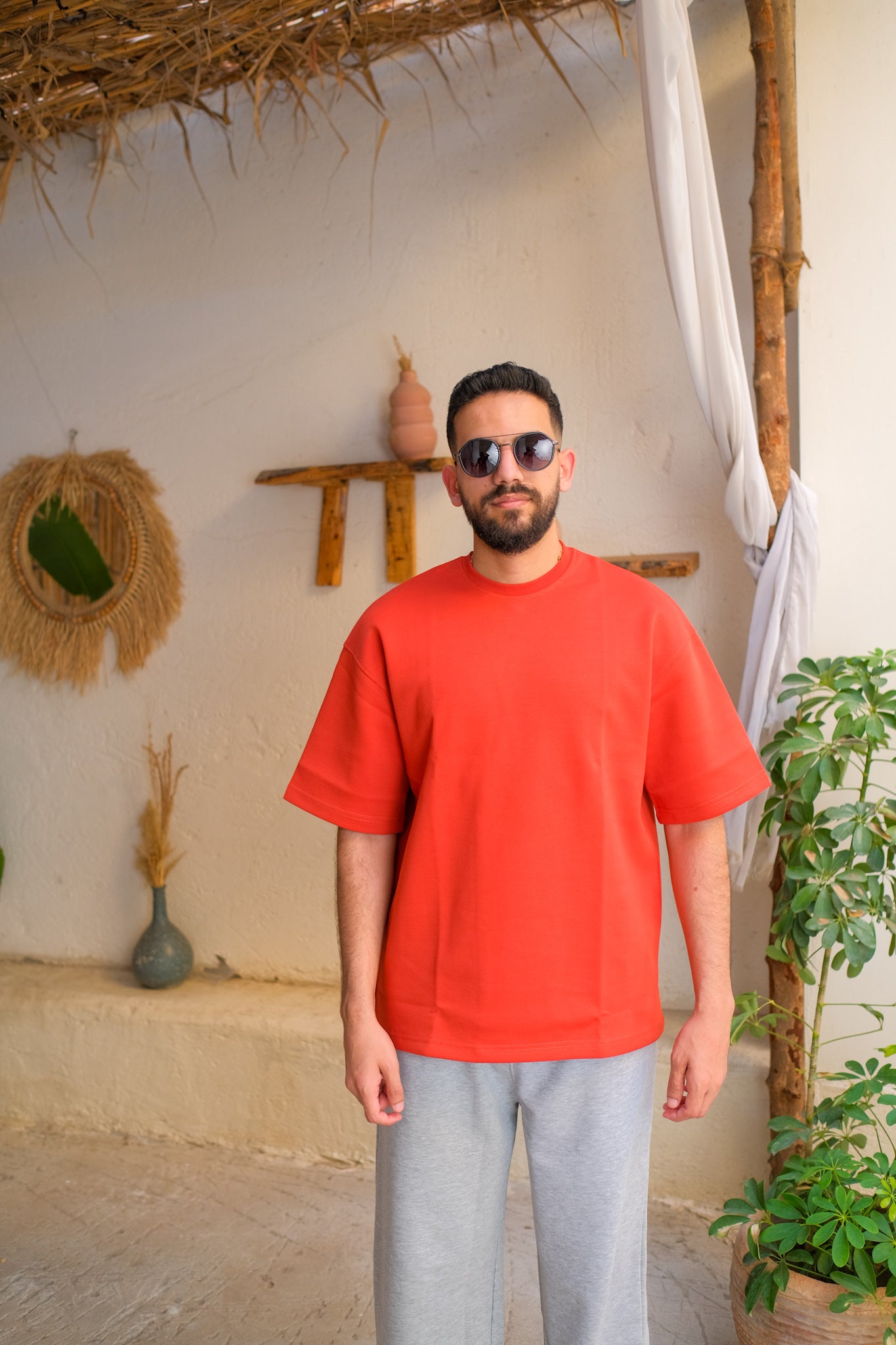 Oversized T-shirt - Dark Amber