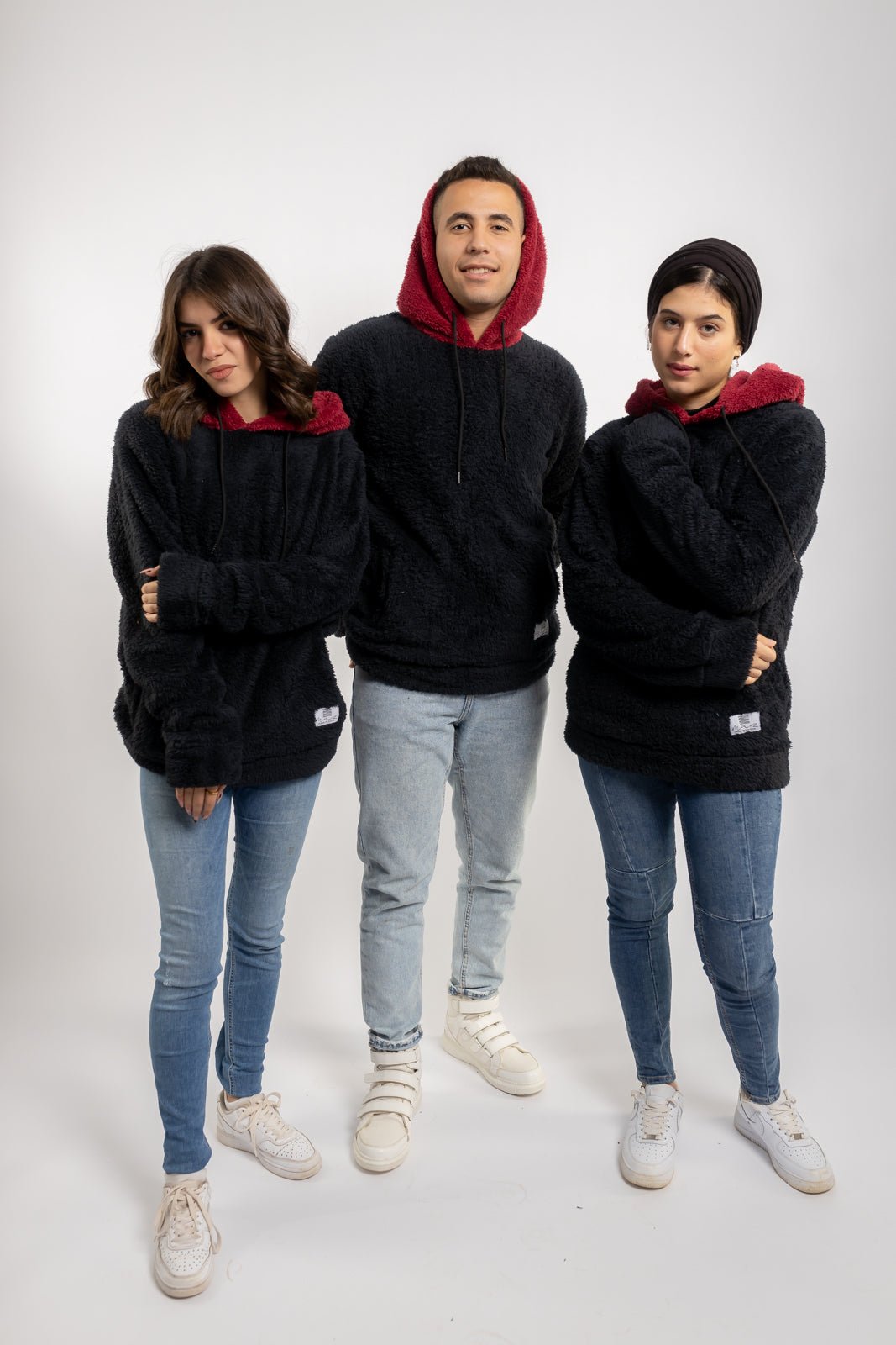 Unisex Faux Fur Hoodies