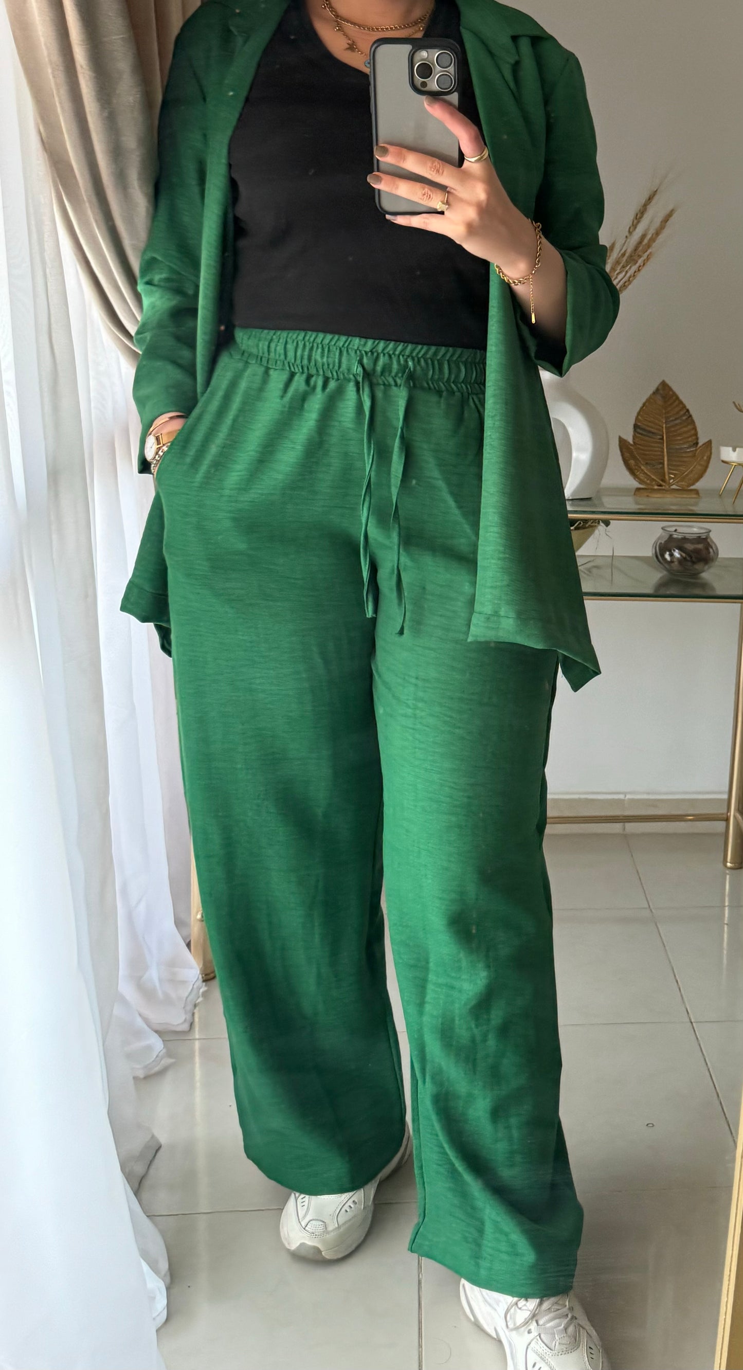 LINEN WIDE PANTS