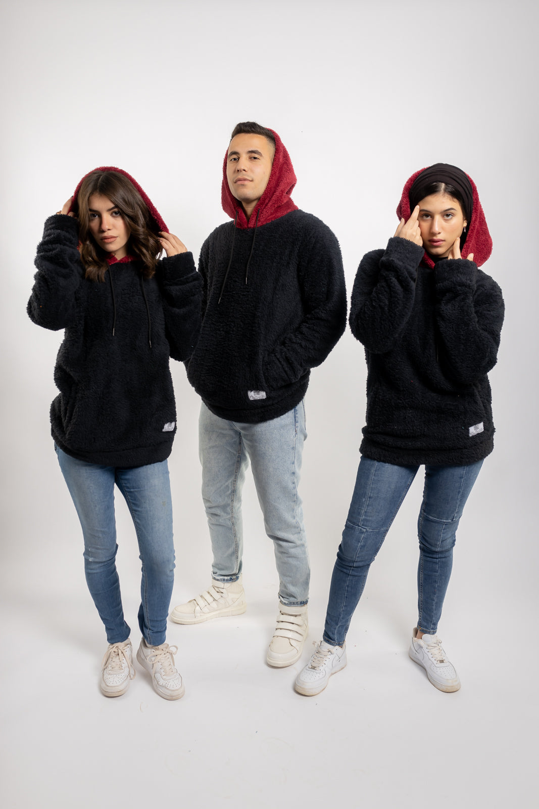 Unisex Faux Fur Hoodies