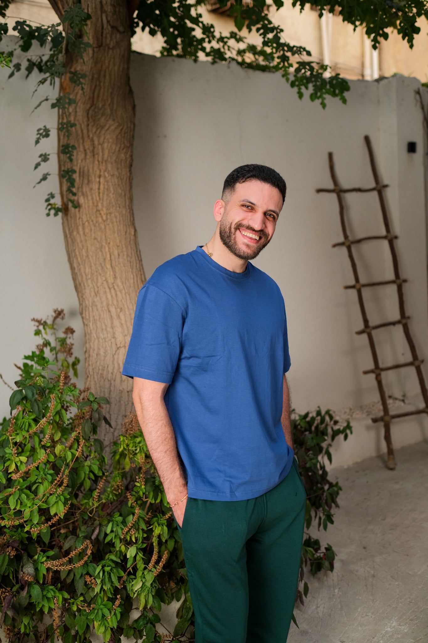 Light Oversized T-shirt - Aegean Blue
