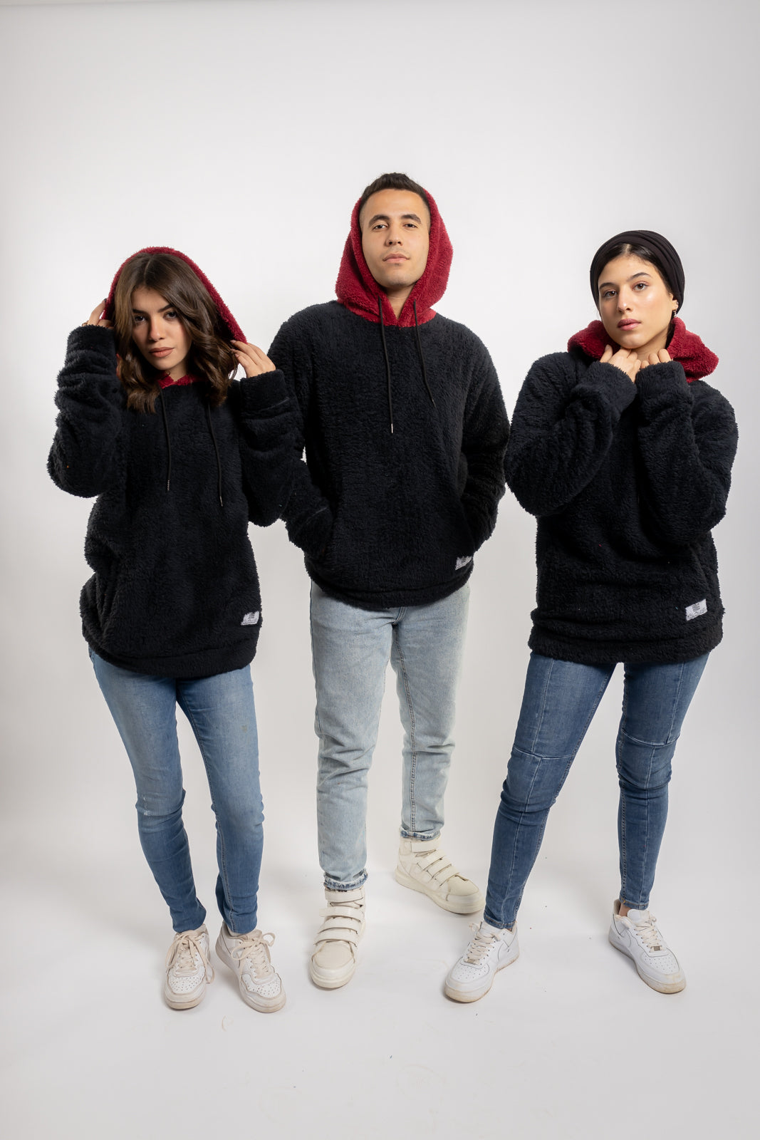 Unisex Faux Fur Hoodies