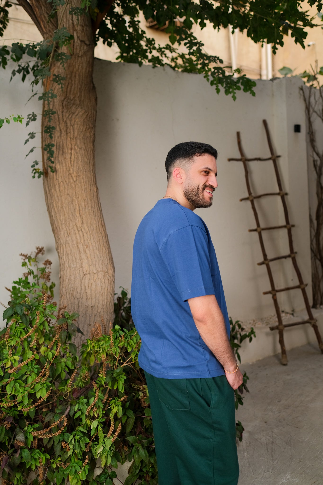Light Oversized T-shirt - Aegean Blue