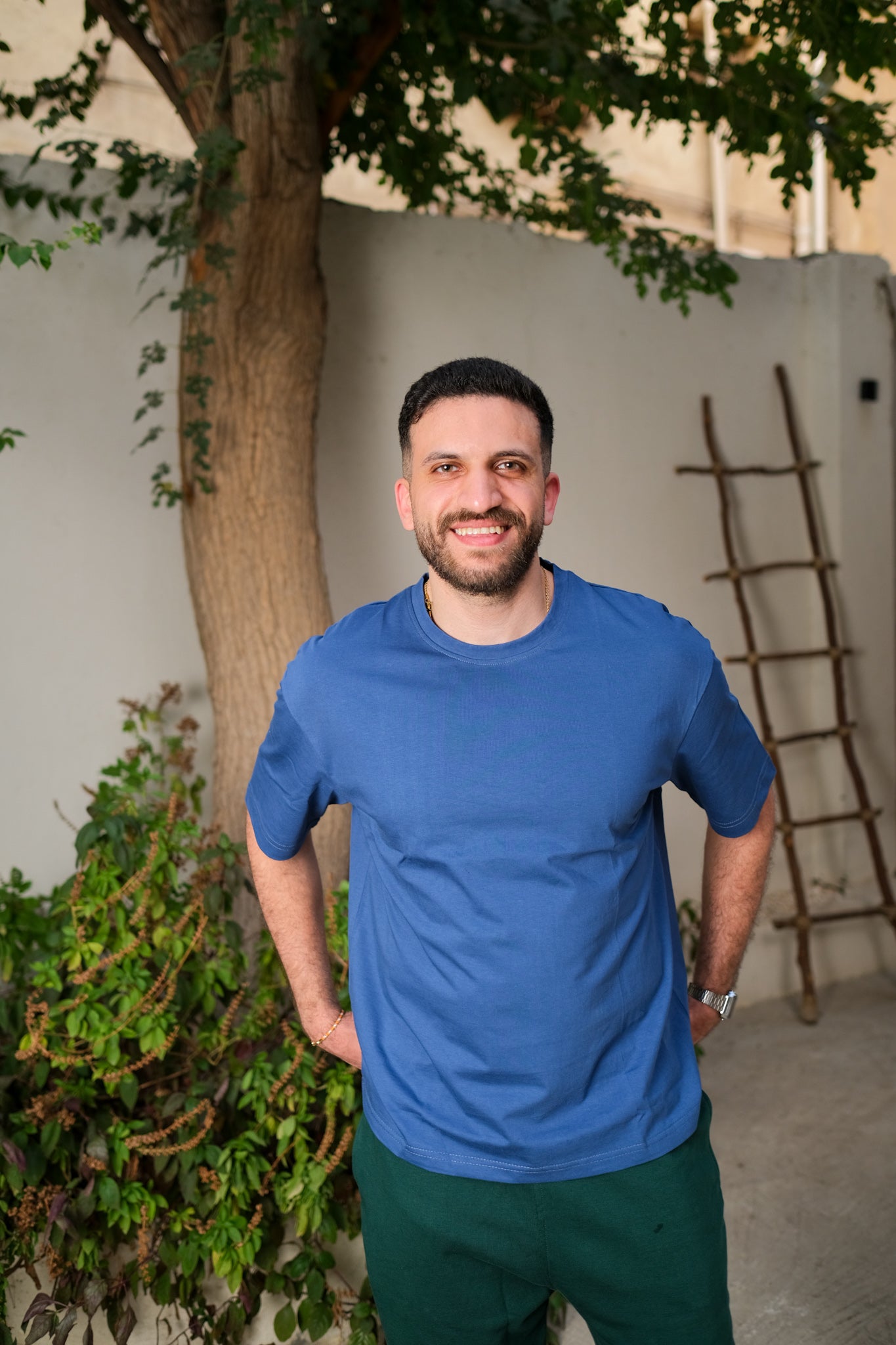 Light Oversized T-shirt - Aegean Blue
