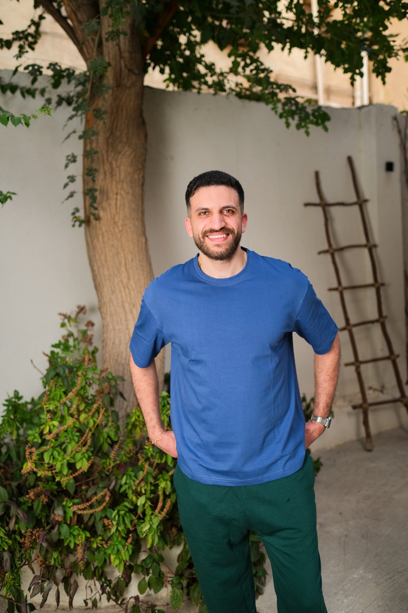 Light Oversized T-shirt - Aegean Blue