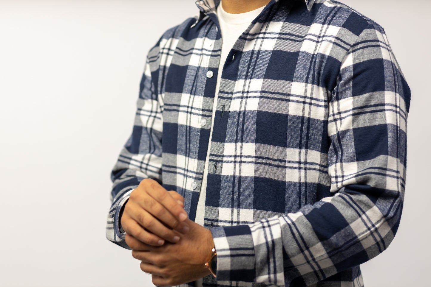 Checkered Wool Over-Shirt