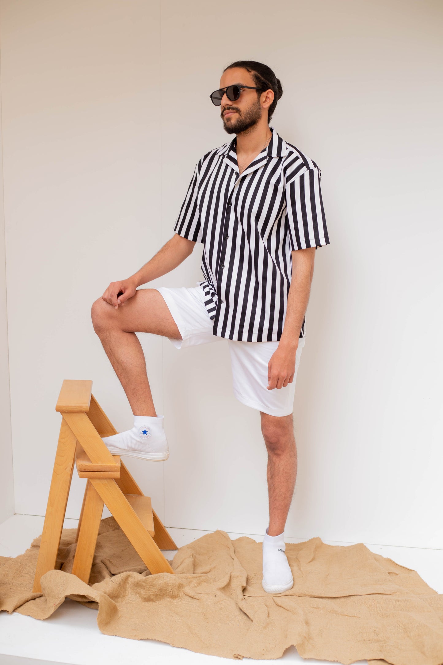 Black & white stripe shirt