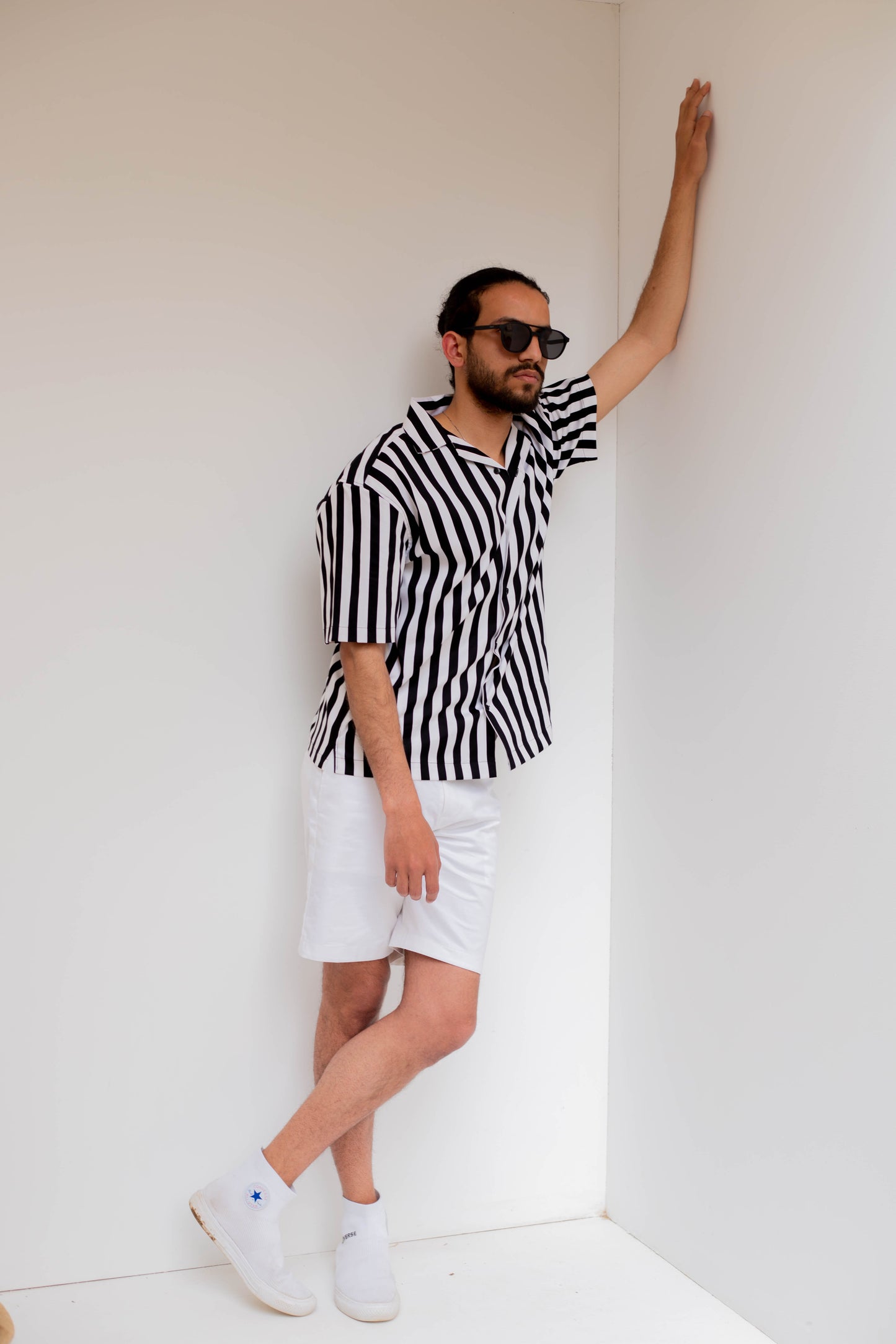 Black & white stripe shirt