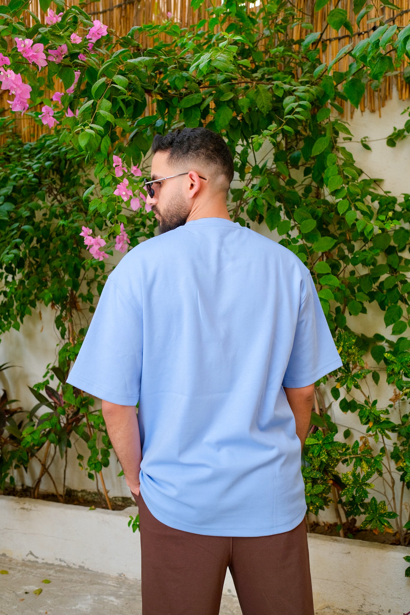 Baby blue Oversized Heavy Cotton Tee