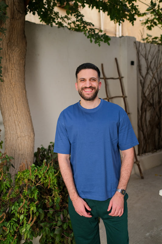Light Oversized T-shirt - Aegean Blue
