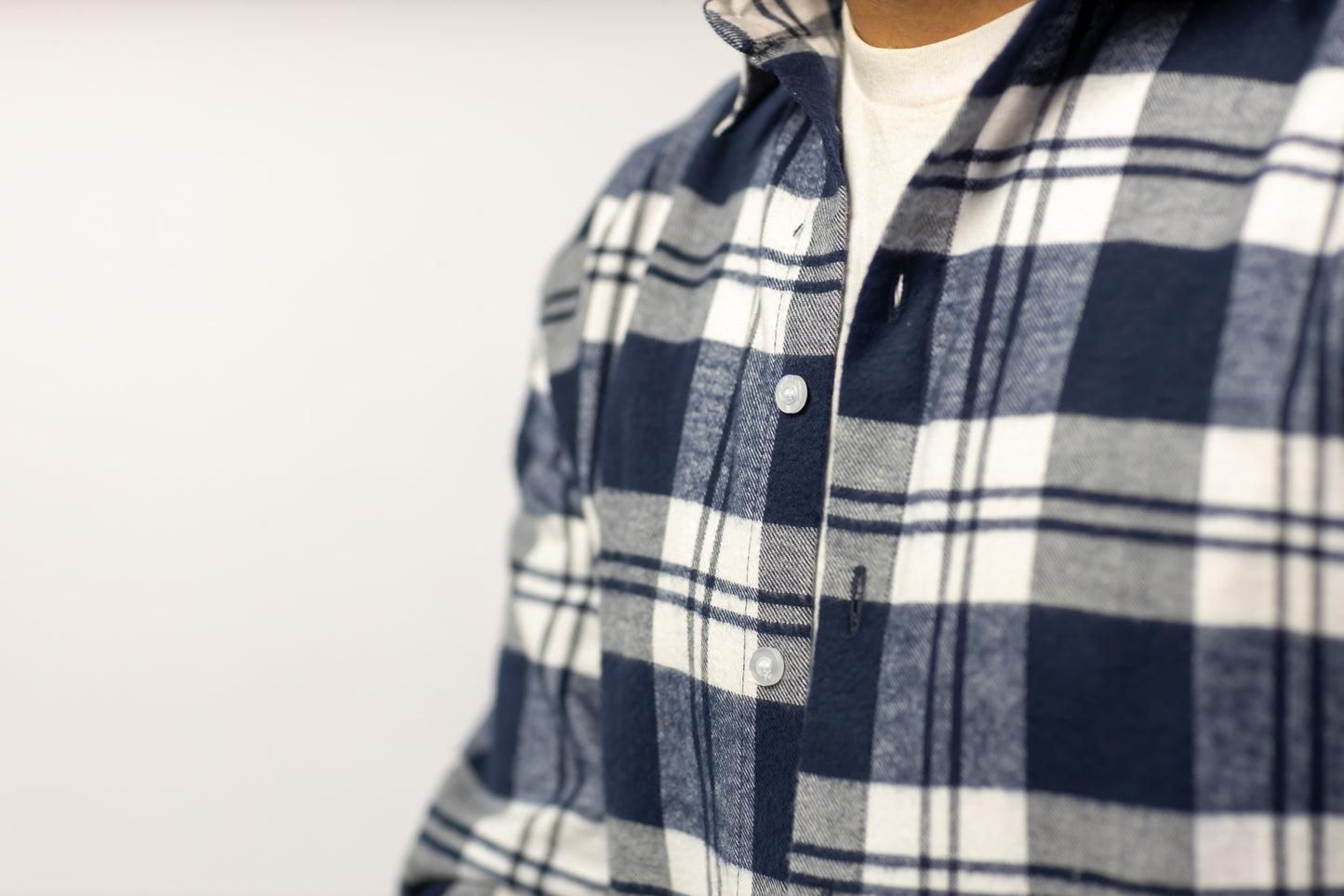 Checkered Wool Over-Shirt